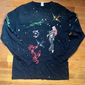 Vintage Ed Hardy long sleeve tshirt, size L